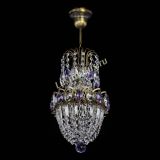 Люстра Астра №1 узкая фиолетовая под бронзу в Симферополе