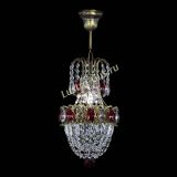 Люстра Астра №1 узкая красная под бронзу в Симферополе