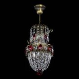 Люстра Астра №1 узкая красная под бронзу в Симферополе