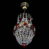 Люстра Астра №1 узкая красная под бронзу в Симферополе