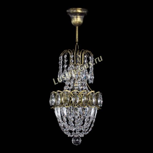 Люстра Астра №1 узкая с подвесом под бронзу в Симферополе Гусь Хрустальный