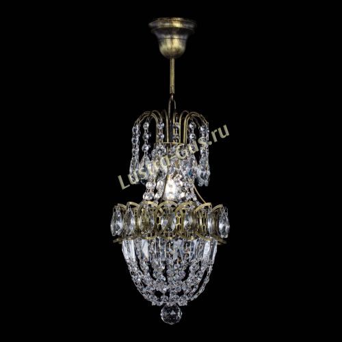 Люстра Астра №1 узкая с подвесом под бронзу в Симферополе Гусь Хрустальный