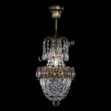 Люстра Астра №1 узкая розовая под бронзу в Симферополе