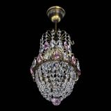 Люстра Астра №1 узкая розовая под бронзу в Симферополе