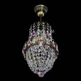 Люстра Астра №1 узкая розовая под бронзу в Симферополе