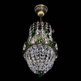 Люстра Астра №1 узкая зеленая под бронзу в Симферополе