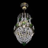 Люстра Астра №1 узкая зеленая под бронзу в Симферополе