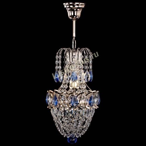 Люстра Астра №1 узкая синяя в Симферополе Гусь Хрустальный