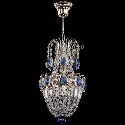 Люстра Астра №1 узкая синяя в Симферополе Гусь Хрустальный