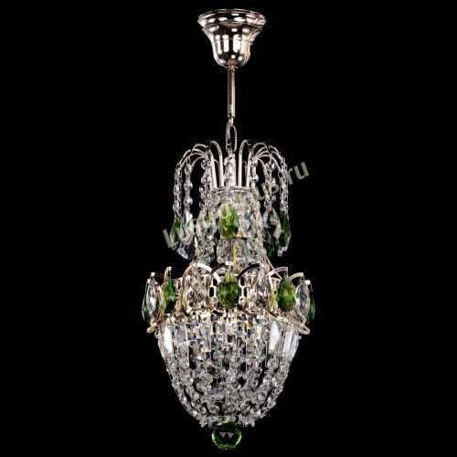 Люстра Астра №1 узкая зеленая в Симферополе Гусь Хрустальный