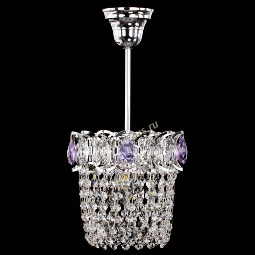 Люстра Астра ажур №1 фиолетовая в Симферополе Гусь Хрустальный