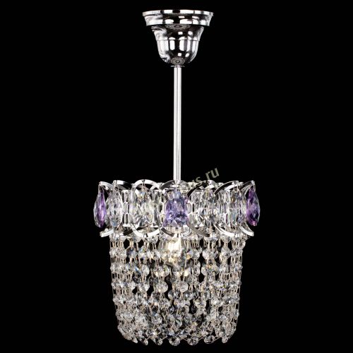 Люстра Астра ажур №1 фиолетовая в Симферополе Гусь Хрустальный