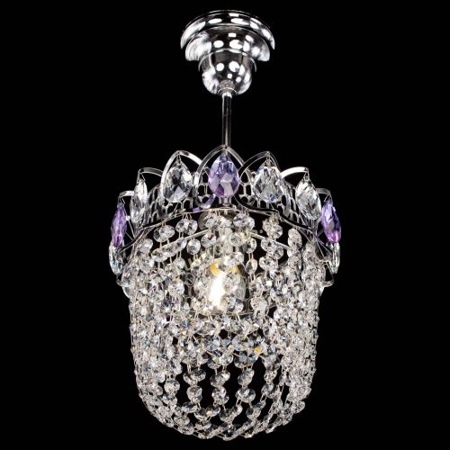 Люстра Астра ажур №1 фиолетовая в Симферополе Гусь Хрустальный