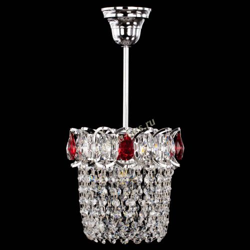 Люстра Астра ажур №1 красная в Симферополе Гусь Хрустальный