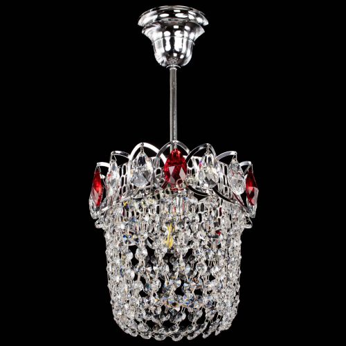 Люстра Астра ажур №1 красная в Симферополе Гусь Хрустальный