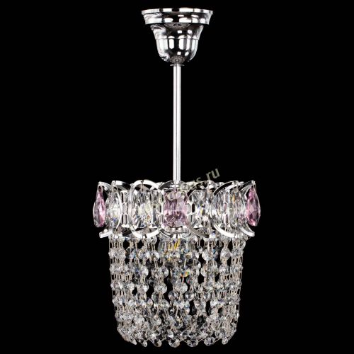 Люстра Астра ажур №1 розовая в Симферополе Гусь Хрустальный