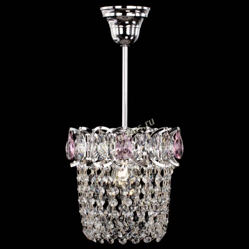 Люстра Астра ажур №1 розовая в Симферополе Гусь Хрустальный