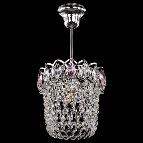 Люстра Астра ажур №1 розовая в Симферополе Гусь Хрустальный