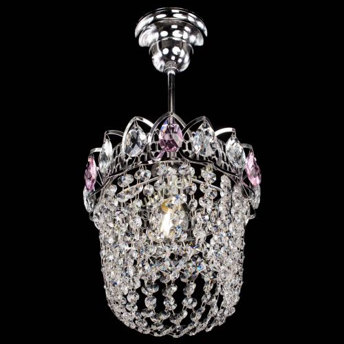 Люстра Астра ажур №1 розовая в Симферополе Гусь Хрустальный