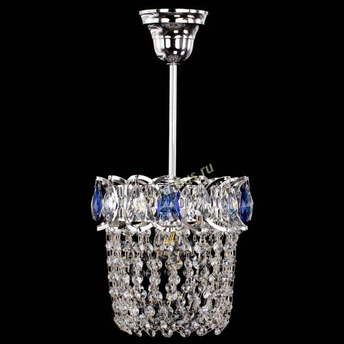 Люстра Астра ажур №1 синяя в Симферополе Гусь Хрустальный