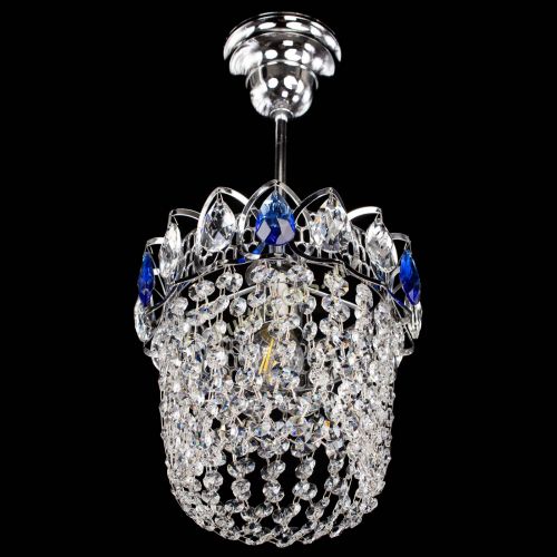 Люстра Астра ажур №1 синяя в Симферополе Гусь Хрустальный