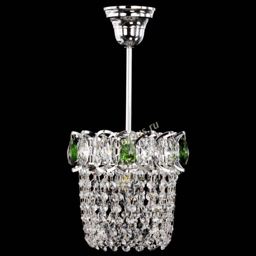 Люстра Астра ажур №1 зеленая в Симферополе Гусь Хрустальный