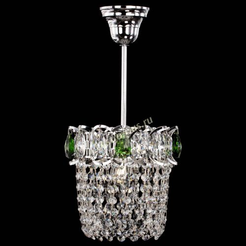 Люстра Астра ажур №1 зеленая в Симферополе Гусь Хрустальный