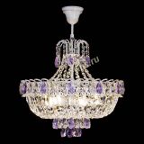 Люстра Астра Белая с подвесом фиолетовая в Симферополе