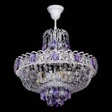 Люстра Астра Белая с подвесом фиолетовая в Симферополе