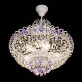 Люстра Астра Белая с подвесом фиолетовая в Симферополе