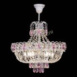 Люстра Астра Белая с подвесом розовая в Симферополе