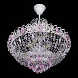 Люстра Астра Белая с подвесом розовая в Симферополе