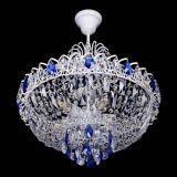 Люстра Астра Белая с подвесом синяя в Симферополе