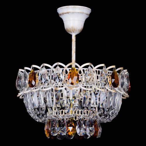 Люстра Астра Бутон №1 Чайная - белая с подвесом в Симферополе Гусь Хрустальный