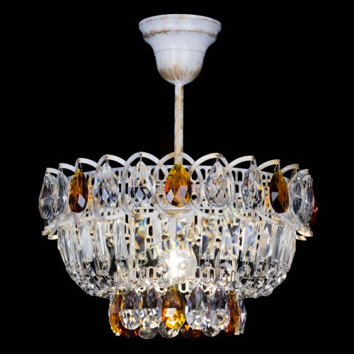 Люстра Астра Бутон №1 Чайная - белая с подвесом в Симферополе Гусь Хрустальный