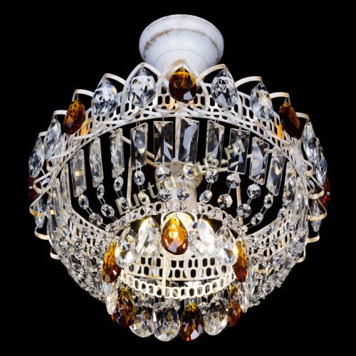 Люстра Астра Бутон №1 Чайная - белая с подвесом в Симферополе Гусь Хрустальный