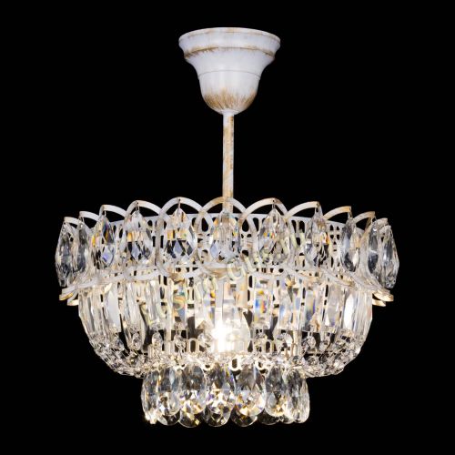 Люстра Астра Бутон №1 белая с подвесом  в Симферополе Гусь Хрустальный