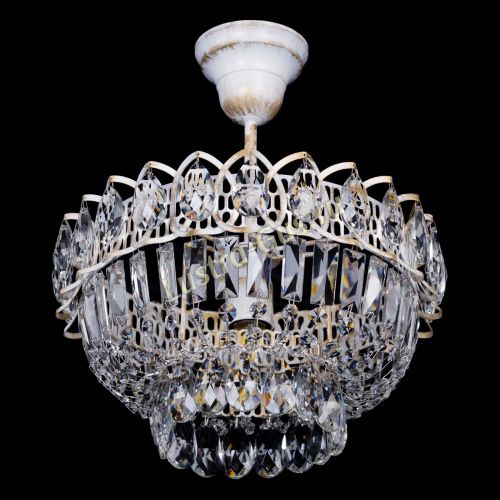 Люстра Астра Бутон №1 белая с подвесом  в Симферополе Гусь Хрустальный