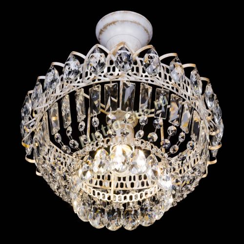 Люстра Астра Бутон №1 белая с подвесом  в Симферополе Гусь Хрустальный