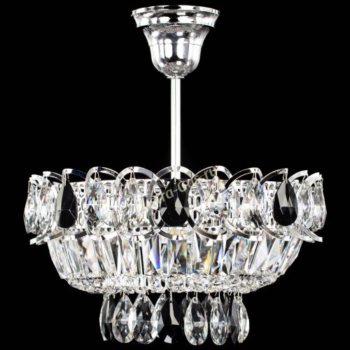 Люстра Астра Бутон №1 с подвесом Черная в Симферополе Гусь Хрустальный