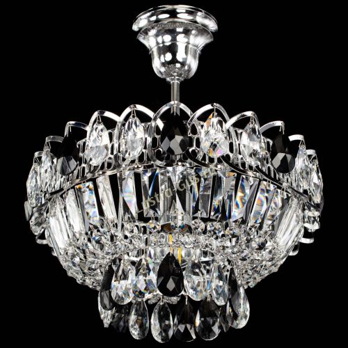 Люстра Астра Бутон №1 с подвесом Черная в Симферополе Гусь Хрустальный