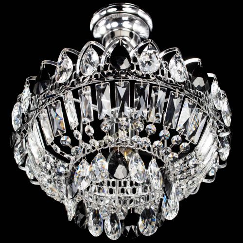 Люстра Астра Бутон №1 с подвесом Черная в Симферополе Гусь Хрустальный