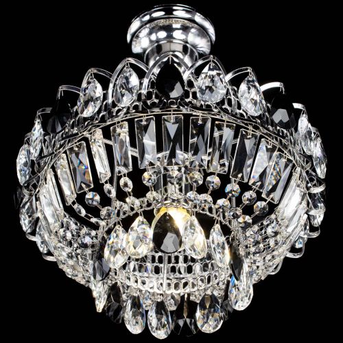 Люстра Астра Бутон №1 с подвесом Черная в Симферополе Гусь Хрустальный