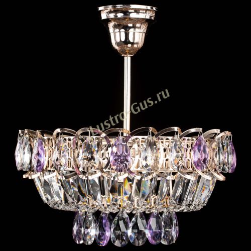 Люстра Астра Бутон №1 с подвесом Фиолетовая в Симферополе Гусь Хрустальный