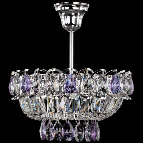 Люстра Астра Бутон №1 с подвесом Фиолетовая в Симферополе Гусь Хрустальный