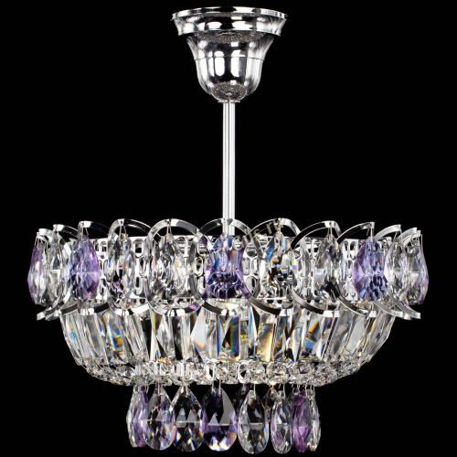 Люстра Астра Бутон №1 с подвесом Фиолетовая в Симферополе Гусь Хрустальный