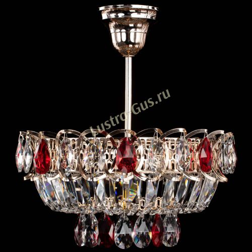 Люстра Астра Бутон №1 с подвесом Красная в Симферополе Гусь Хрустальный