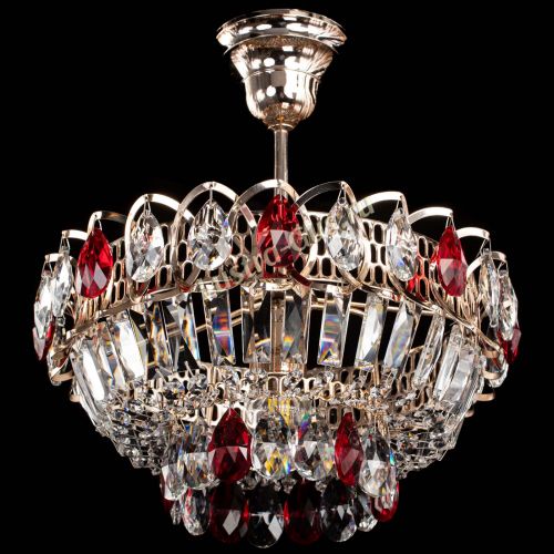 Люстра Астра Бутон №1 с подвесом Красная в Симферополе Гусь Хрустальный