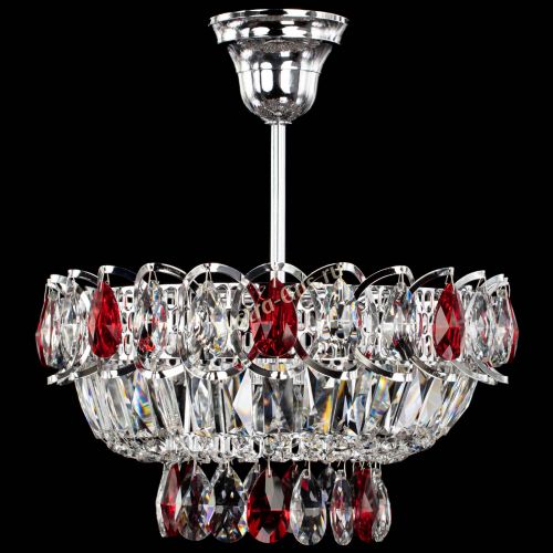 Люстра Астра Бутон №1 с подвесом Красная в Симферополе Гусь Хрустальный