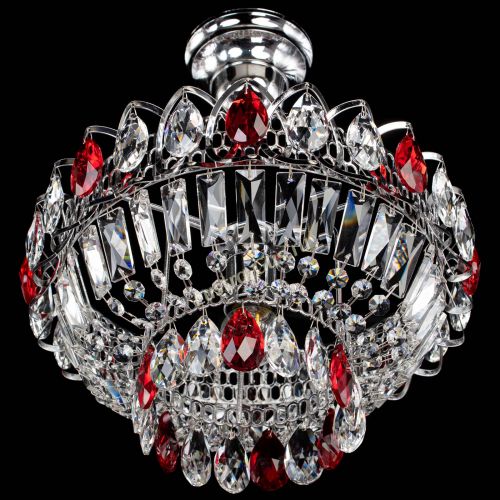 Люстра Астра Бутон №1 с подвесом Красная в Симферополе Гусь Хрустальный